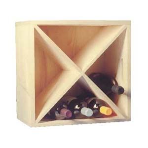 Casier de rangement 16 bouteilles en Epic�a 40x40x25cm  by Barcler